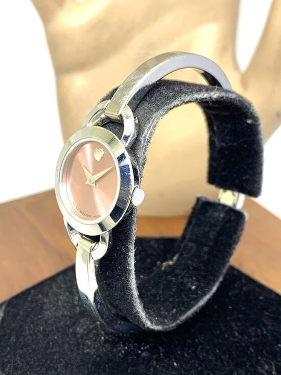Movado Women\'s Watch 0606797 Rondiro Swiss Quartz Pink Dial Silver Steel 22mm main image 5